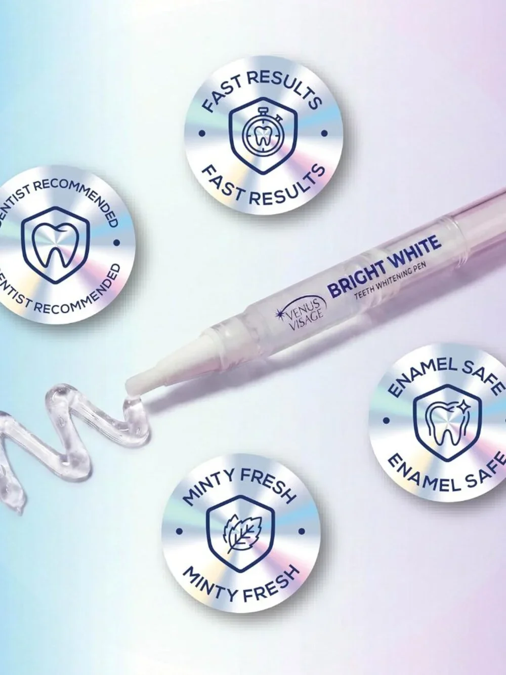 Pack of 4 Venus Visage Teeth Whitening Pen Professional Whitening Gel 30+ Uses - Picture 2 of 5